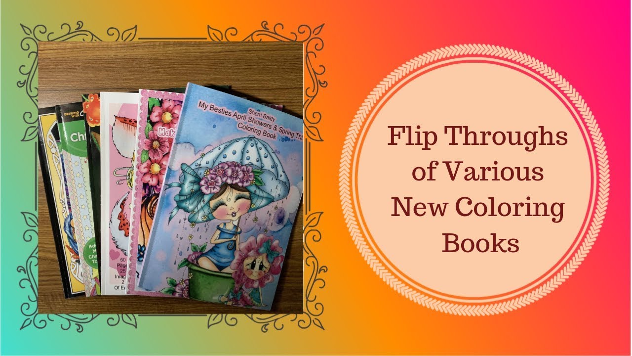 Flip Throughs of Various Coloring Books - YouTube