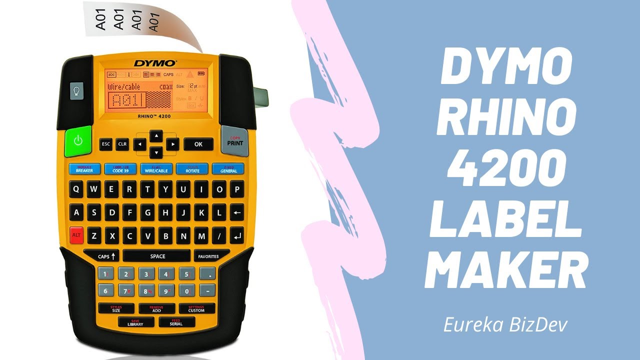 DYMO Rhino 4200 Handheld Label Maker Amazon Review YouTube