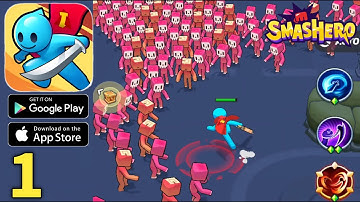 Smashero.io Hack n Slash RPG Gameplay Walkthrough Part 1 (Android, ios)
