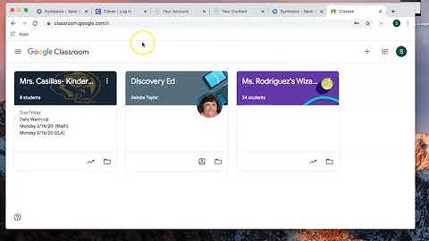 Logging in to Google Classroom 1