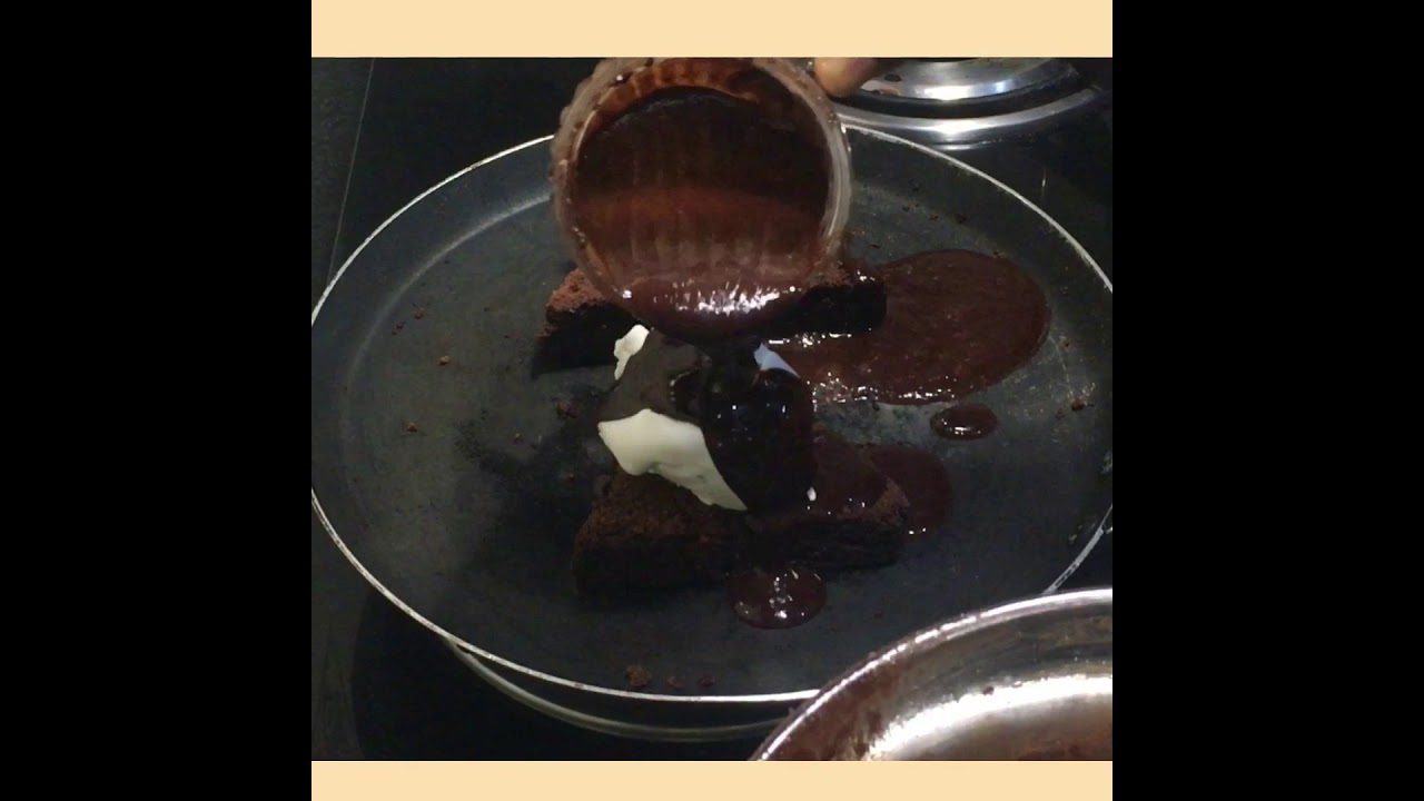Sizzling Hot Chocolate wheat brownie😋😋 | #shorts