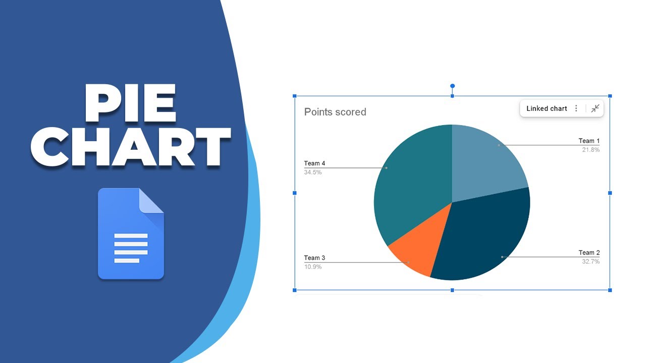 How to create the pie chart in google docs - YouTube