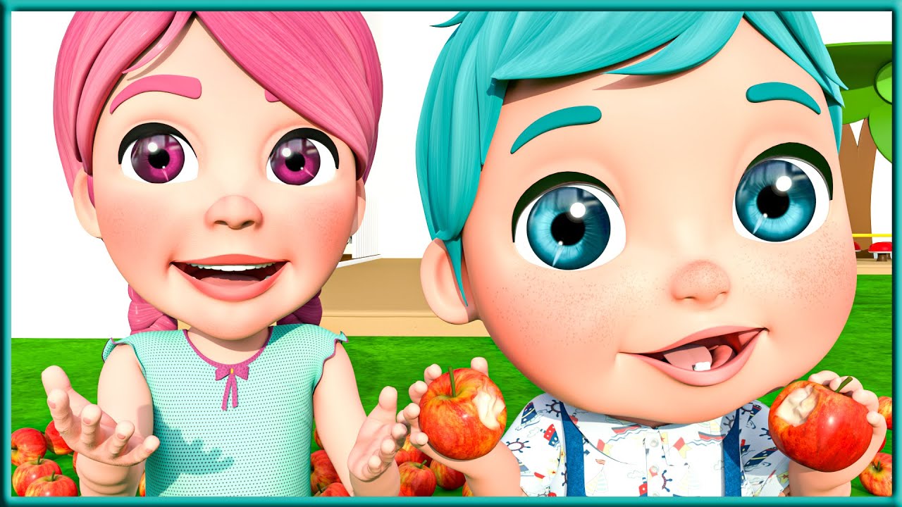 Cinco Manzanas Rojas | canciones infantiles y rimas infantiles | @SuperLucaEspanol