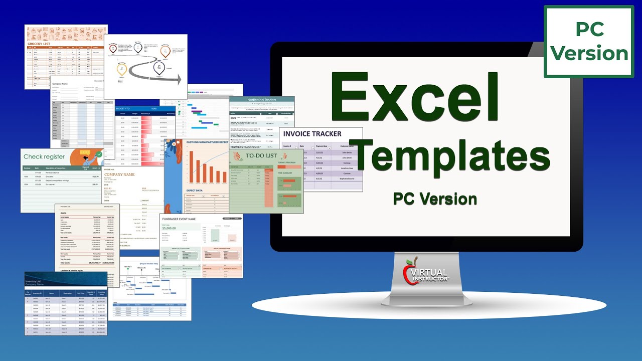 PC Excel Templates - YouTube