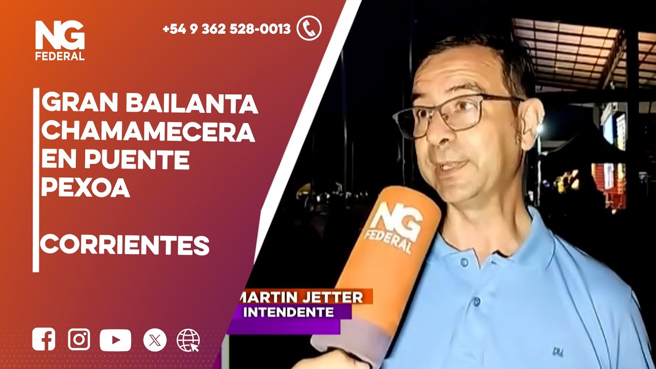 NGFEDERAL - GRAN BAILANTA CHAMAMECERA EN PUENTE PEXOA - CORRIENTES