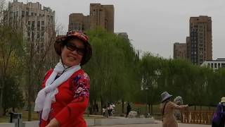 Folk Dance In Langfang Danfeng Park China