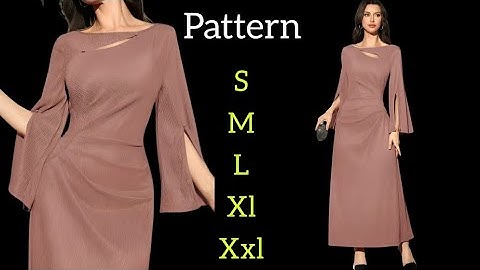 DIY Elegant Maxi Dress Without Zipper | Step-by-Step Pattern Guide