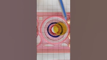 How many rotations did the pen make in total? ?? #Spirograph #2024 #shorts