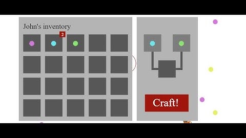 Construct 3 Tutorial : Inventory with crafting station for multiple characters