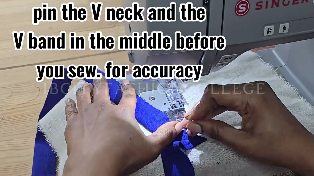 V-Neck SEWING HACK - how to pipe a V-Neck easily. - YouTube