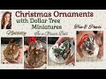 # 456 Ornaments Glass Bells Dollar Tree Miniatures #nativity #dollartreecrafts #christmasornaments