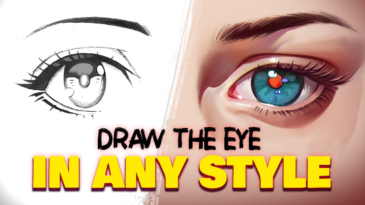 My secret to drawing EYES 👁️ (easy), on YouTube
