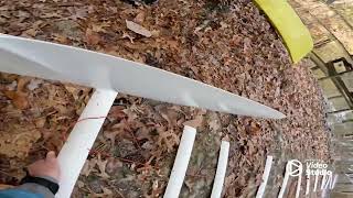 Nacra F17 Sports Cruiser project. PVC sliders/portable ramp. Rowing.