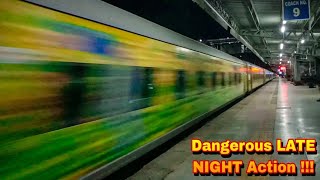 DANGEROUS !!! Late Night Action at MPS in MUMBAI VADODARA High Speed Section