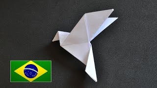 Origami Pomba da paz - Instruções em português PT BR