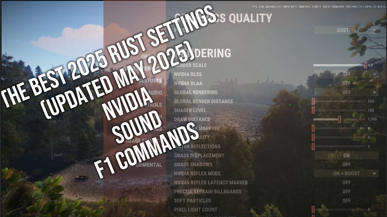 Nvidia Sound Settinga BEST RUST SETTINGS in 2025 (updated) SOUND + NVIDIA SETTINGS - YouTube