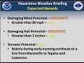 October 4, 2013 - Severe Thunderstorms Expected - 6 am update