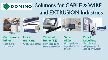 Domino     Industrial Expertise in Coding and Marking for Cable and Extrusion