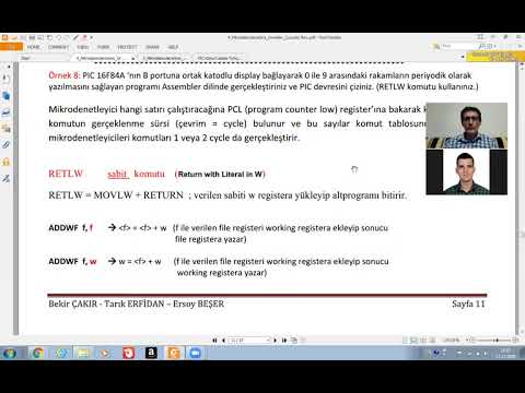 Ders 10A - Mikroişlemcilere Giriş -  Birol ARİFOĞLU