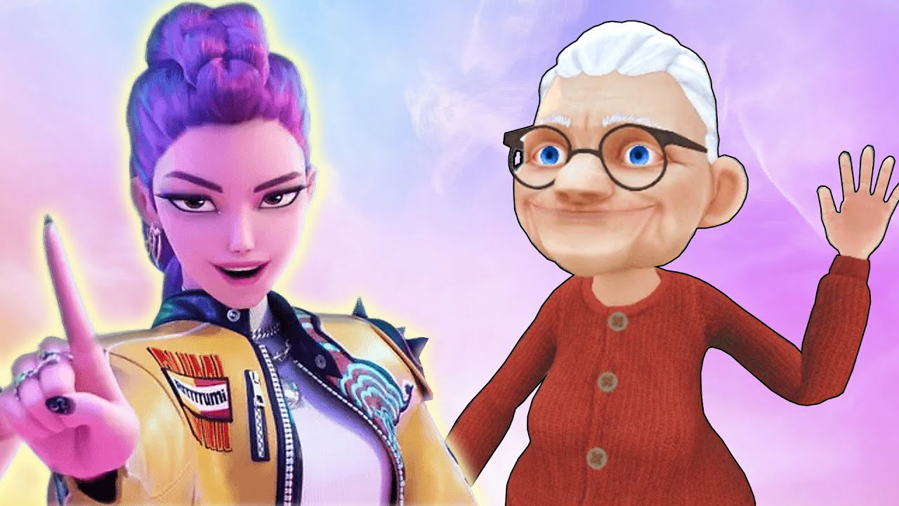 Las Kpop DEMON HUNTERS AYUDAN a la ABUELITA (I Am Cat VR)