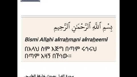 🌿   سورة الفيل🌴     ቁርአንን እንዴት እንሀፍዝ በምየምር ድምፅ ለመሀፋዝ ምቹ በሆና መልኩ የቀራበ
