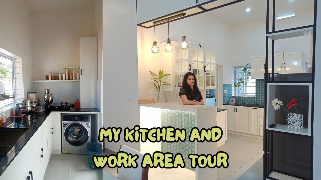 My kitchen and Work area Tour | നിങ്ങൾക്ക് ഇഷ്ടപ്പെടും ഈ അടുക്കളയും വർക്ക്‌ ഏരിയയും | മിഴി Our home