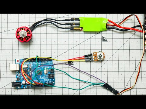 How To Control Brushless Motor With Arduino and Potentiometer
