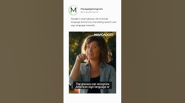 The smart glass can translate between languages in real time.⁠⁠