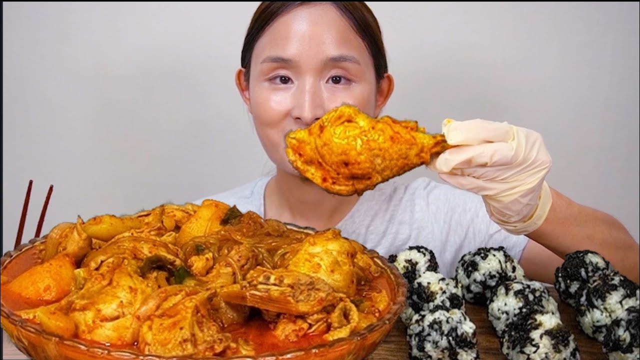 엽기닭볶음탕 당면 듬뿍 넣어서 먹방