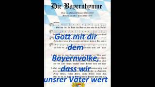 Video thumbnail of "Die Bayern Hymne - The Bavarian national Anthem - Germany 1835 (with lyrics/Text) BEST VERSION !!!"