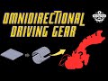 Flexible omnidirectional driving gear with high adaptability