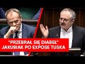 "Przebrał się diabeł". Jakubiak atakuje nowy rząd po exposé Tuska