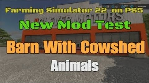 Barn With Cowshed  / New mod for all platforms on FS22