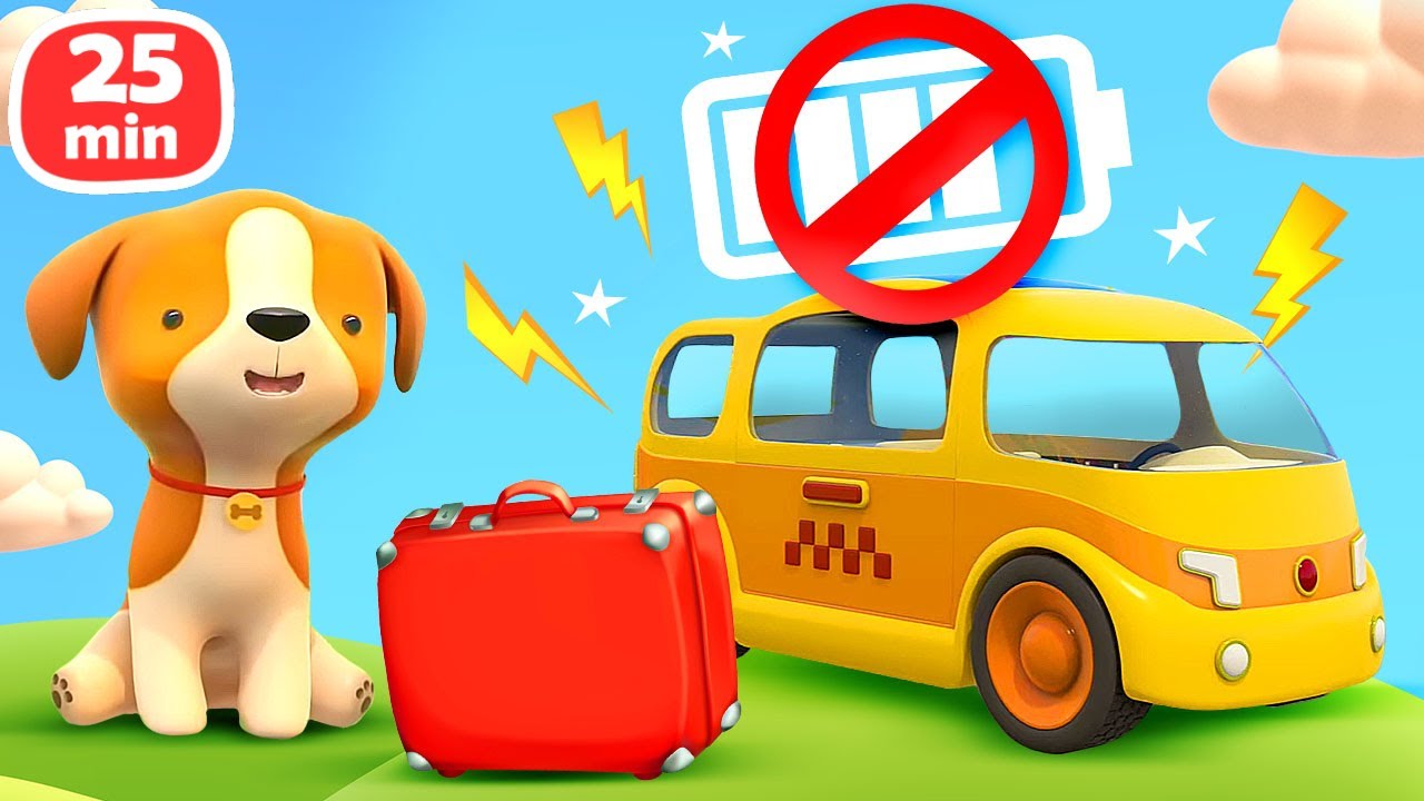 The puppy needs help! Helper cars save street vehicles and animals in the city.