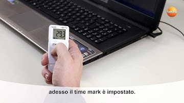 Data logger testo184 - Impostazione Dei Time Marks