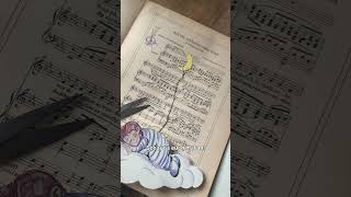 Notenblatt, Schlaflied neu interpretiert #notenblatt #sketchart #musicartwork #diy