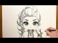How to Draw Rumi Step by Step | K Pop Demon Hunters | Easy Anime Drawing for Beginners