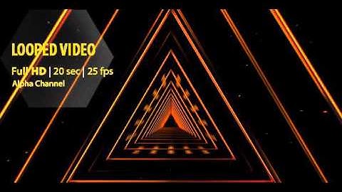 Triangle Shapes Tunnel. Video footage on videohive.net