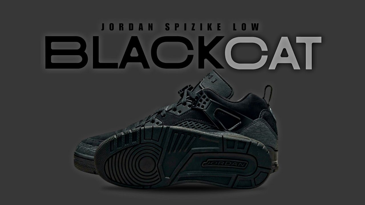 Jordan Spizike Low Black Cat 2024 Review + Price - YouTube