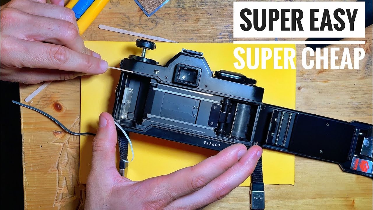 How to replace the light seals in your Film Camera - YouTube