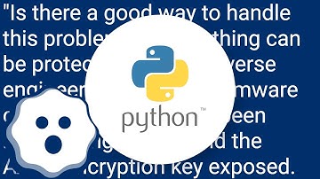 How do I protect Python code from being read by users?