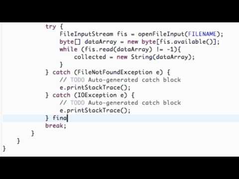 Android Application Development Tutorial   100   File Input Stream   YouTube