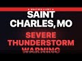 🔴 Severe Thunderstorm Warning — Saint Charles, MO | Weather Alert