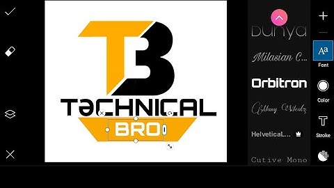 How to make Logo like Technical Guruji- In Picsart || Logo design picsart Tutorial |TECHNO WORLD