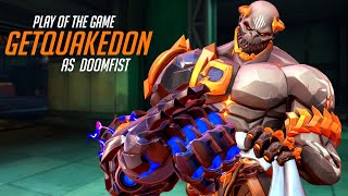 GETQUAKEDON CARRY DOOMFIST -  POTG! [ OVERWATCH 2 TOP 500 SEASON 4 ]