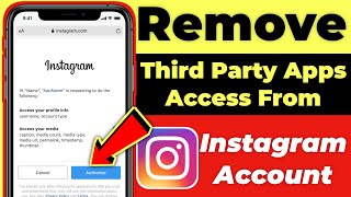 Remove Third Party App Access From Instagram Account | Revoke Third Party App Access From Instagram🤗