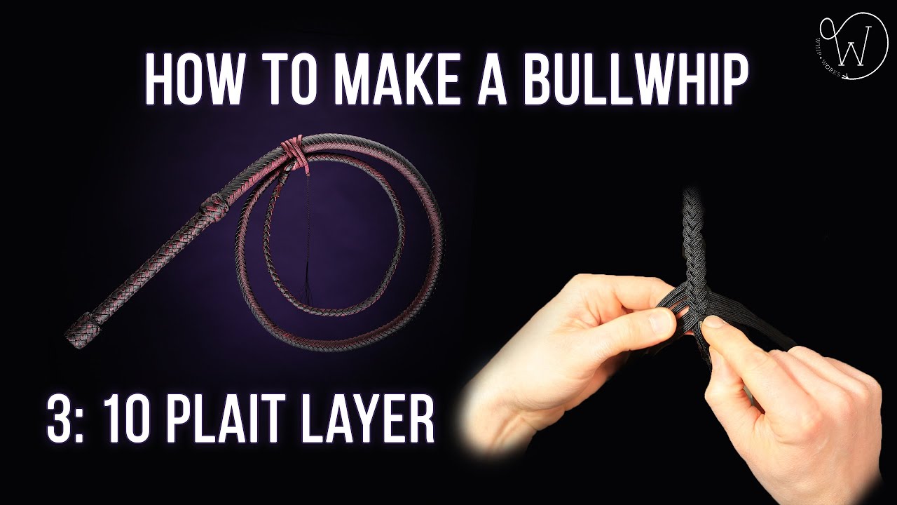 How to Make a Bullwhip Part 3: 10 Plait Layer 