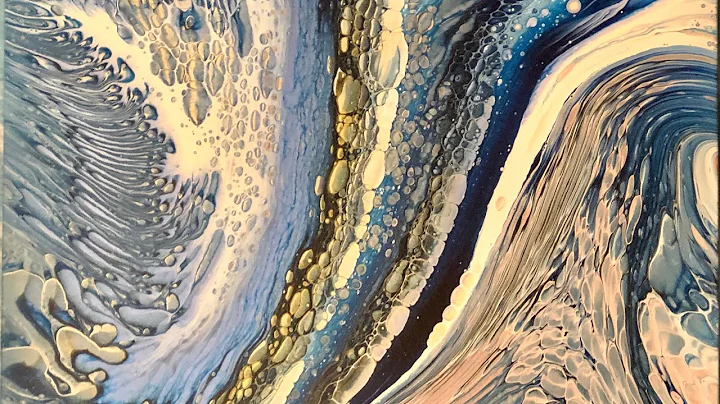 MOON RIVER A Saved pour!!!/acrylic pour/straight p...