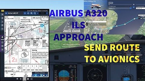 How to Send Route to Avionics & ILS Approach Airbus A320 | MSFS 2024 | Inibuilds A320 V2 | Tutorial