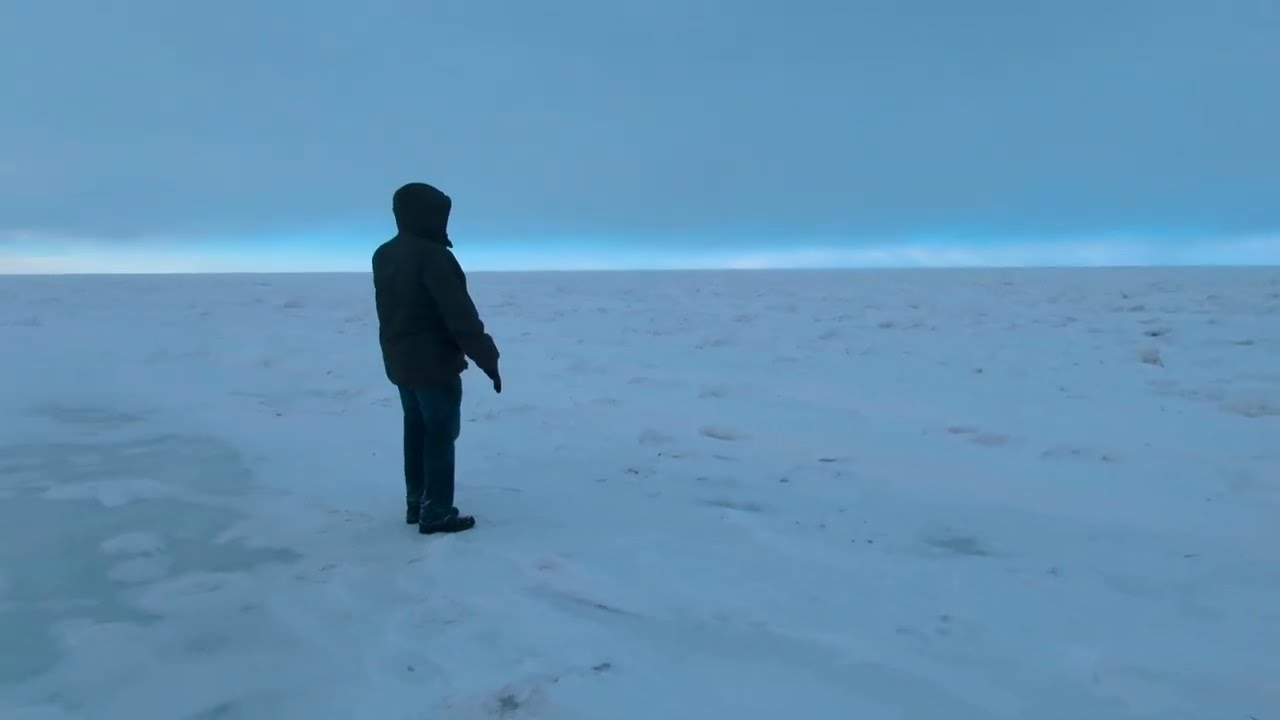 Nearly Frozen Great Lake Erie